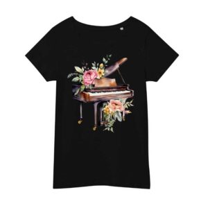 Piano Musical Instrument floral – Women’s T-Shirt