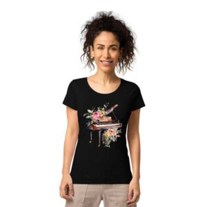 Piano Musical Instrument floral – Women’s T-Shirt